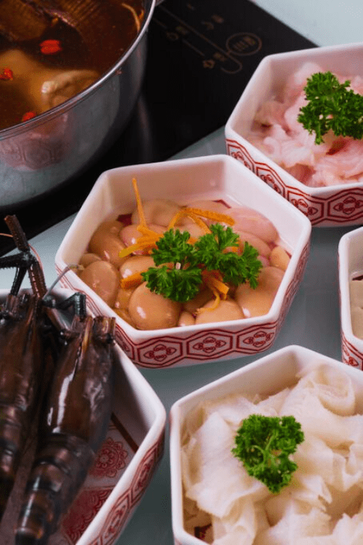 Các loại nguyên liệu tươi ngon trong món lẩu Miso Nhật